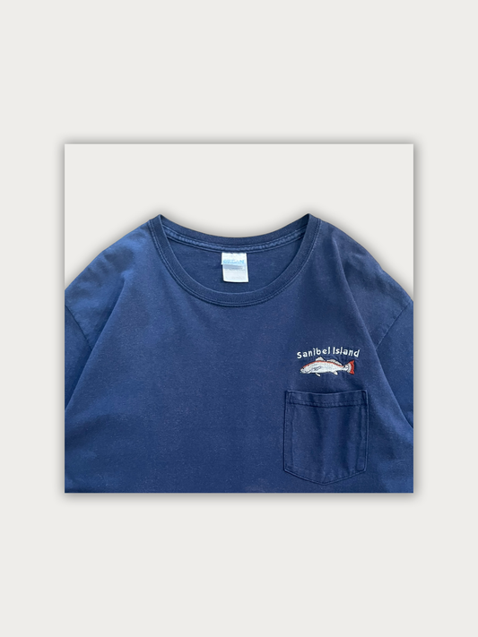 Vtg Souv + Embroidering Tee