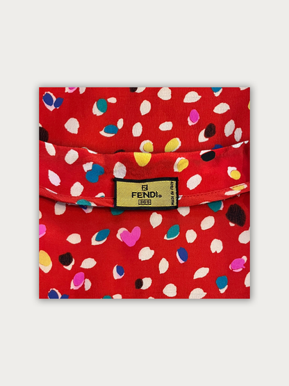 80s Fendi Silk Dress