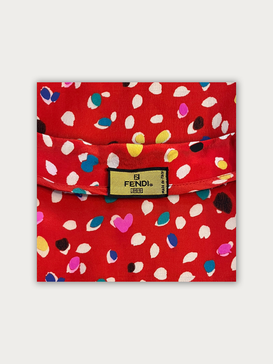 80s Fendi Silk Dress