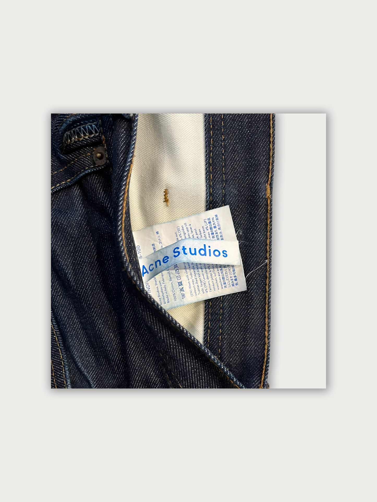 Acne Studios Blå Konst Jeans