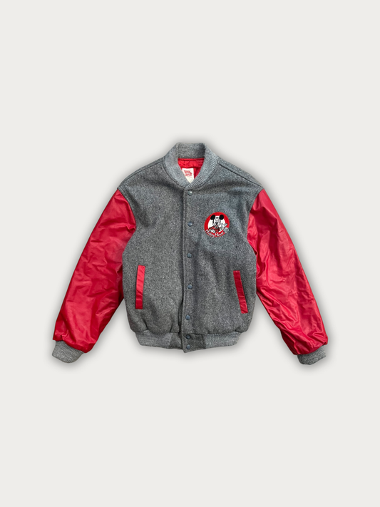 Rare 90s Disney Mickey's Club Varsity Jacket (Leather+wool)