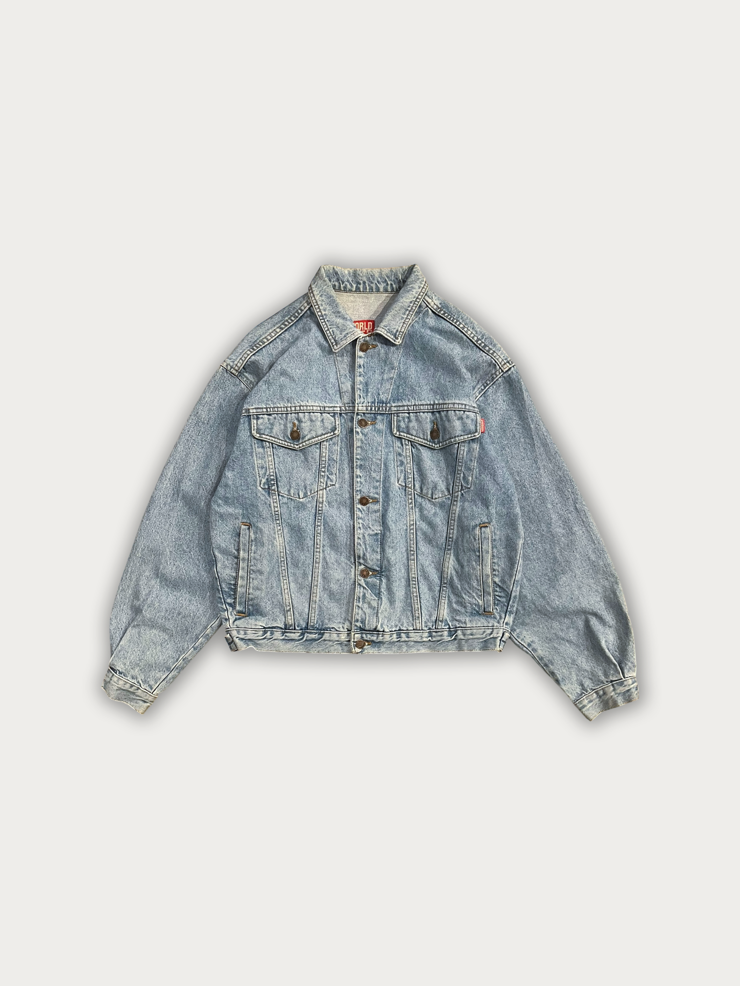 90s Causucci Embroidered Denim Jacket