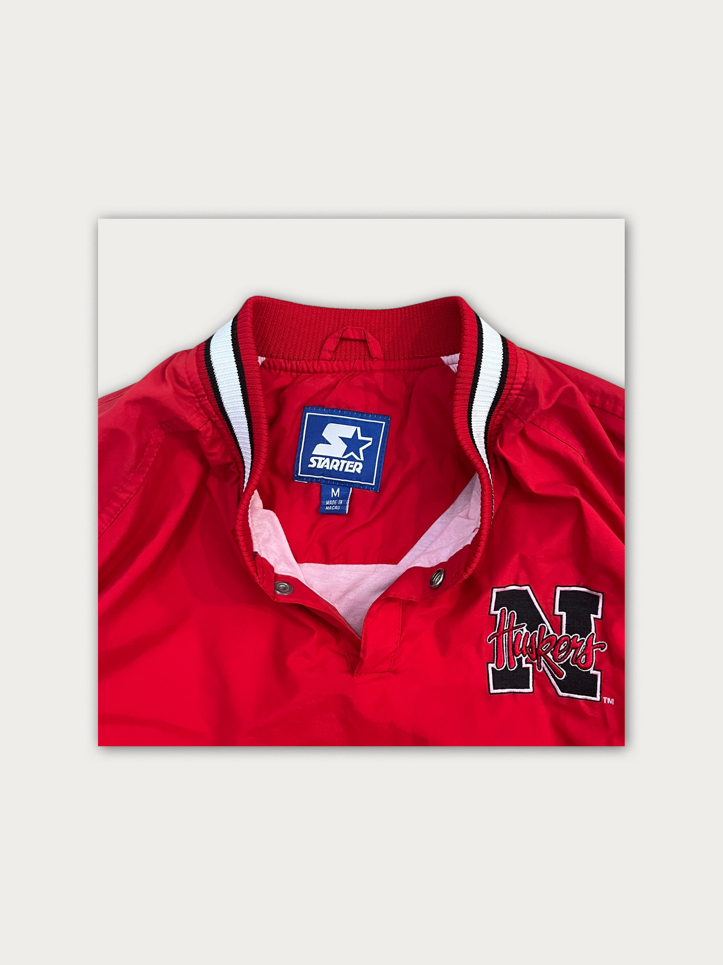 90s Starter NCAA Nebraska Cornhuskers Pullover
