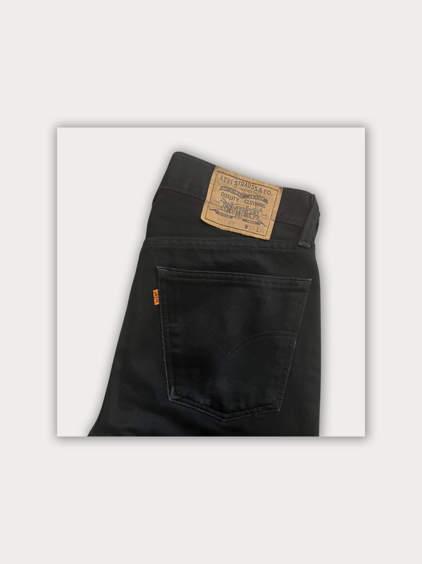 Vintage Orange Label Levis 601 Jeans