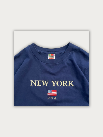 90s Heavy Cotton + Embroidering NYC Souv Tee