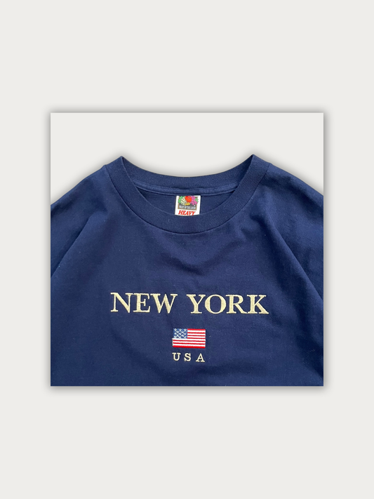 90s Heavy Cotton + Embroidering NYC Souv Tee
