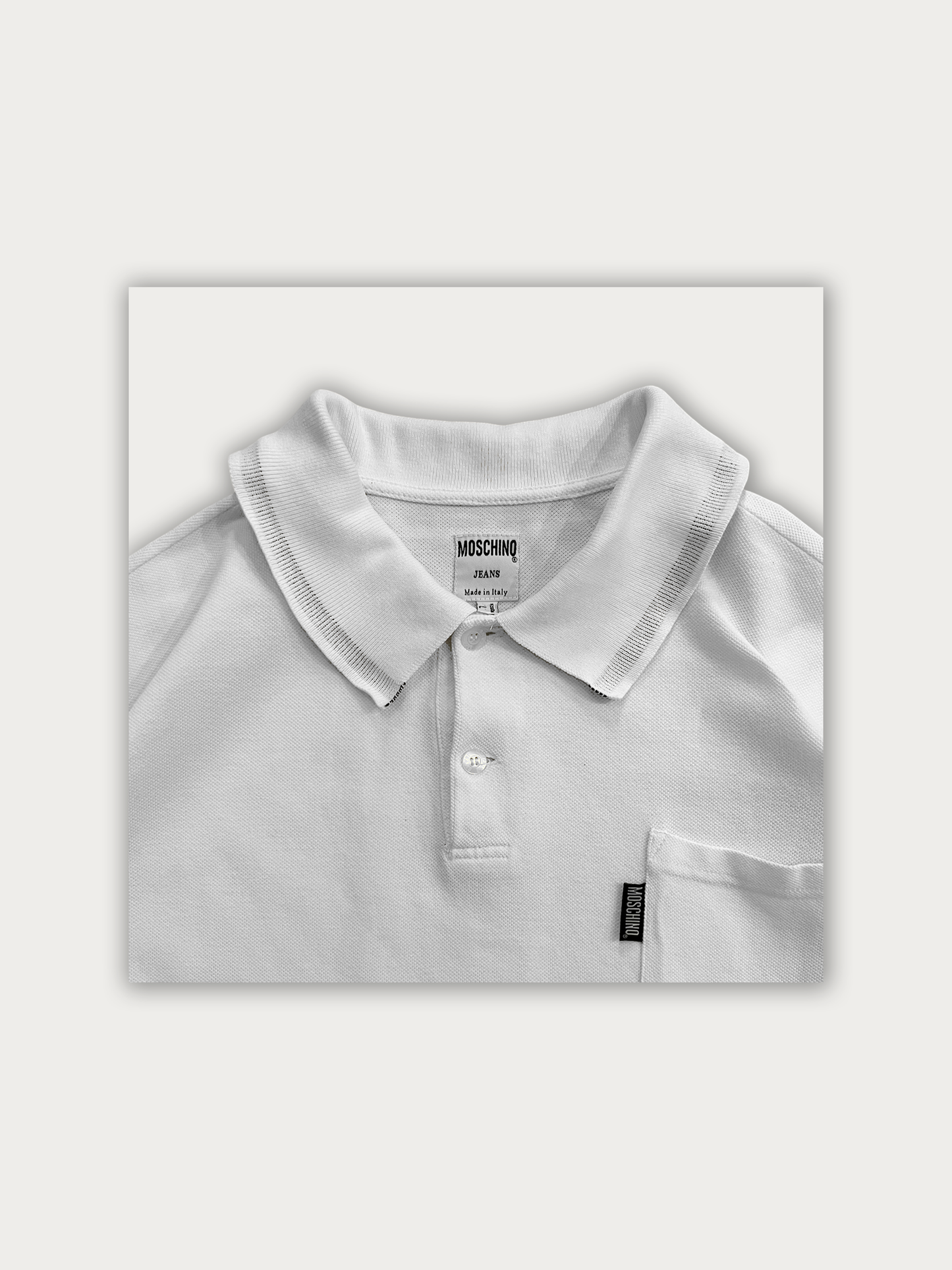 Moschino Thick Cotton Polo Tee