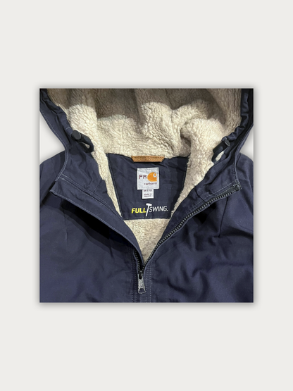 Vintage Y2K Carhartt Flame-Resistant Full Swing Quick Duck Sherpa Jacket