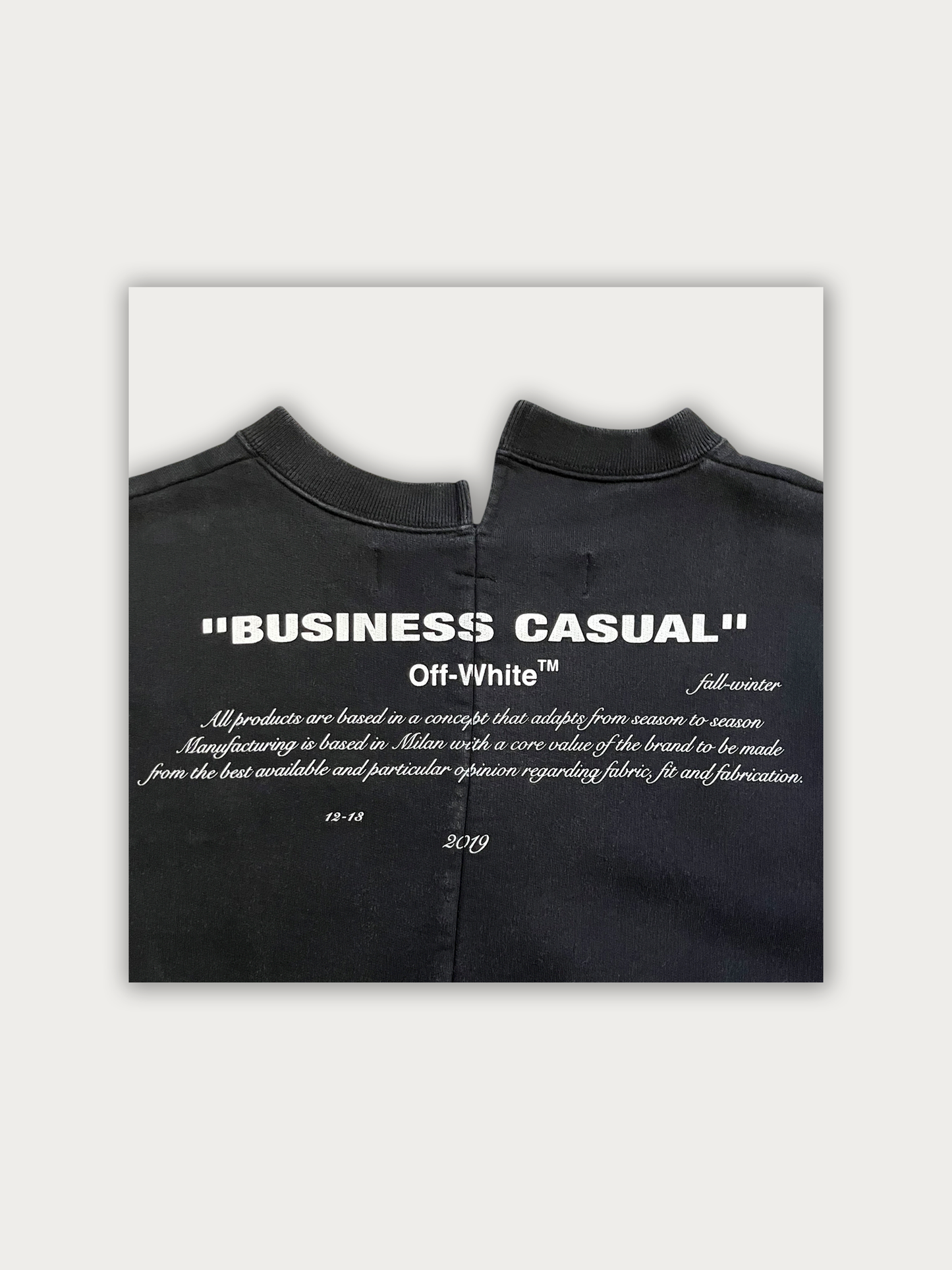 Off-White Diagonal Bernini Spliced Crewneck