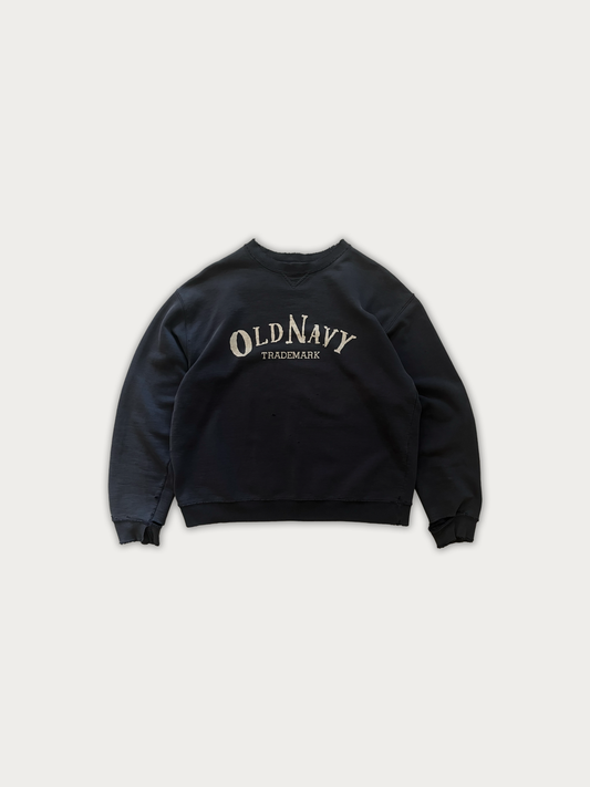 Vintage Y2K Old Navy Crewneck with Heavy Wear (and holes)