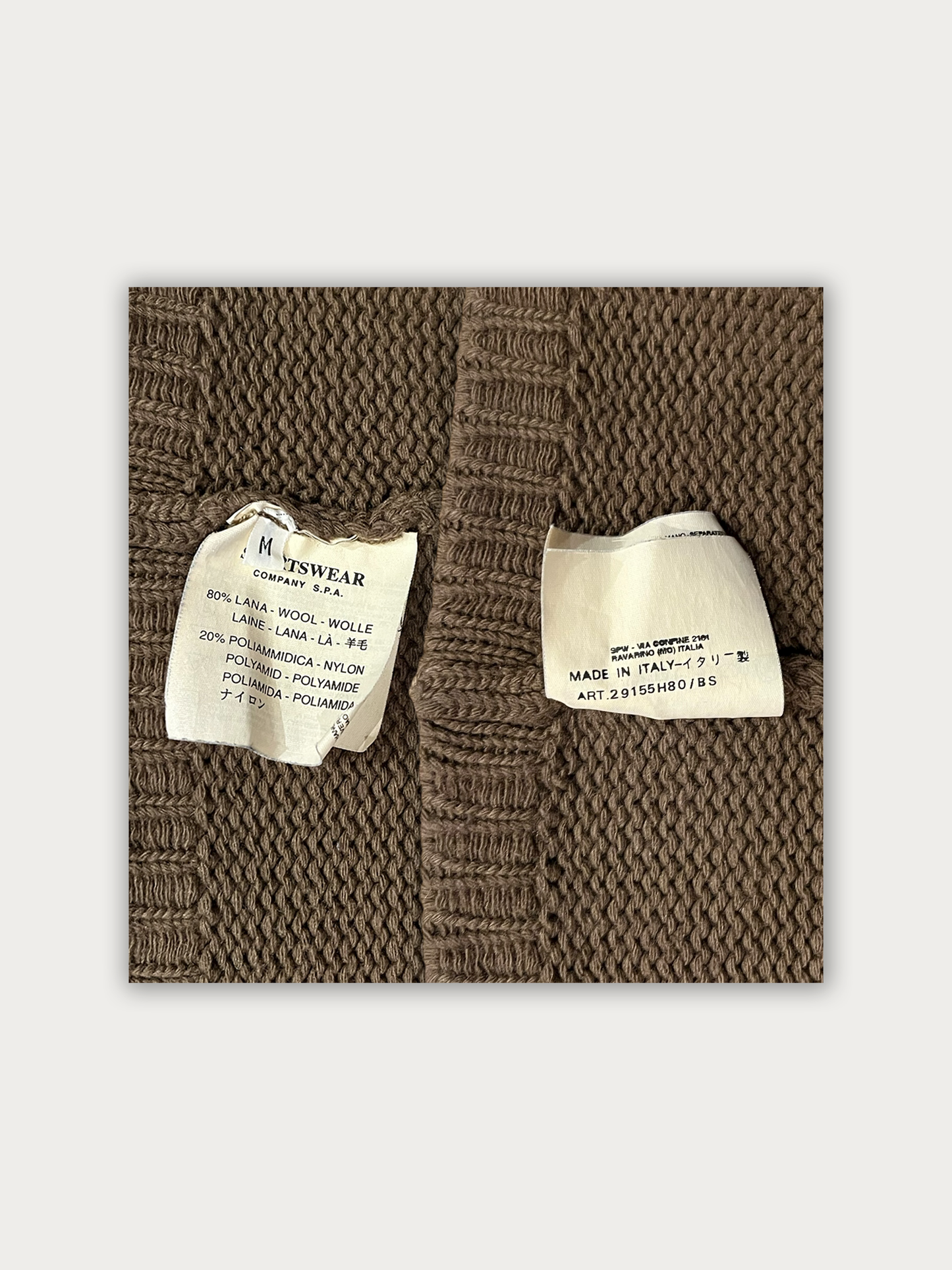 1998 Stone Island Wool Knit (Small Stain)