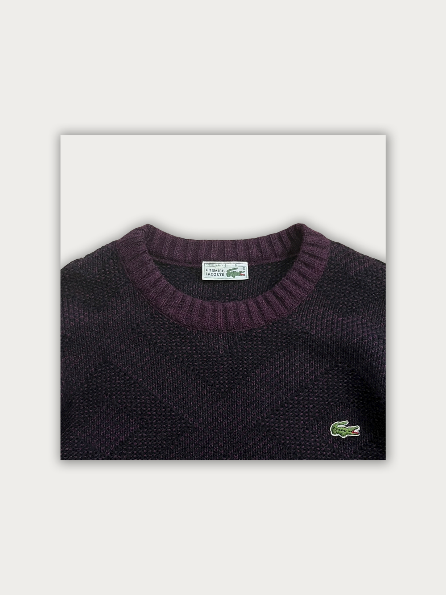 Vintage 90s Lacoste Wool Sweater
