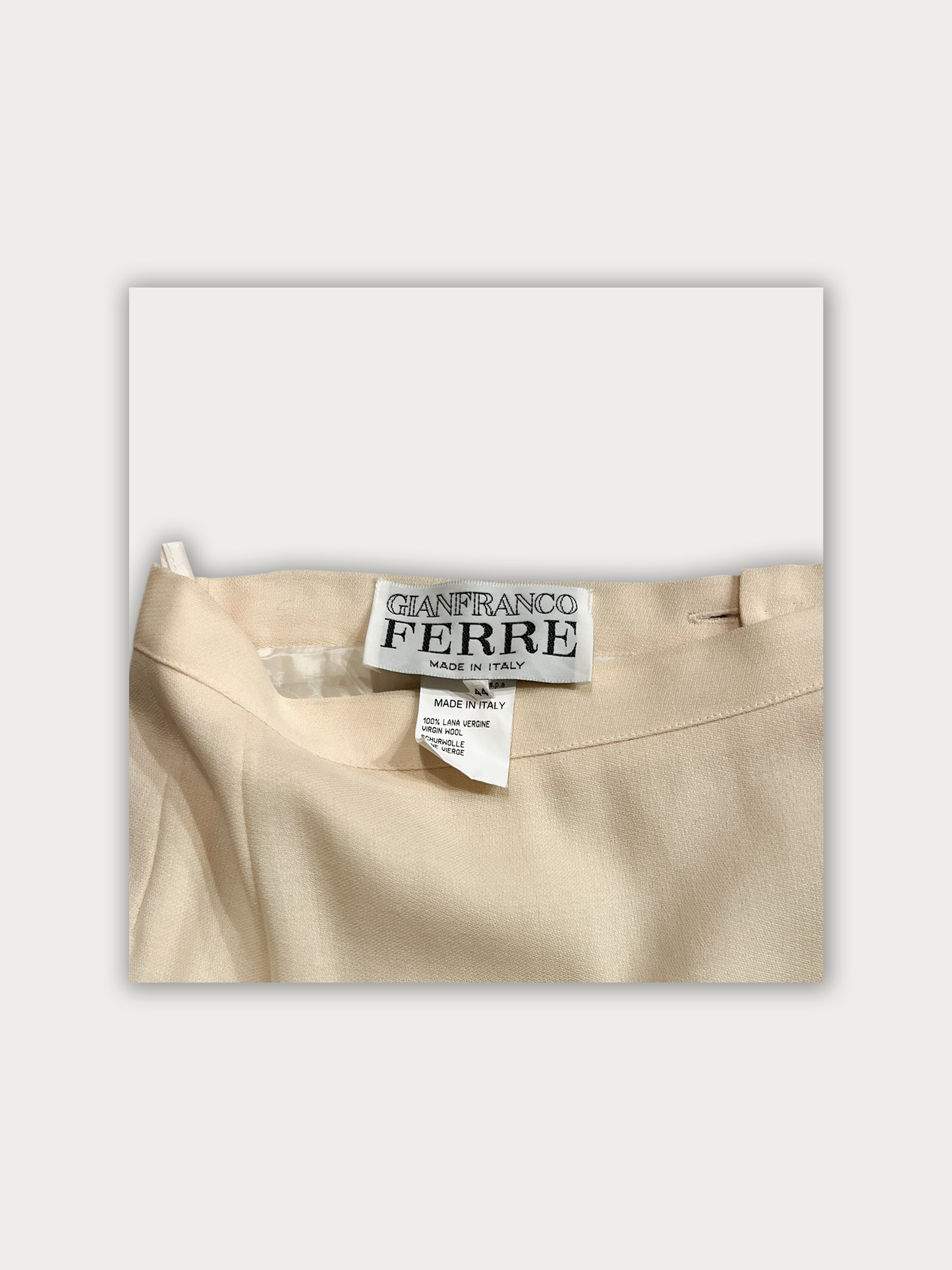 Vintage 90s Gianfranco Ferre Wool Skirt