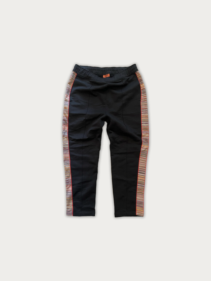 Missoni Multi-Color Space-Dye Striped Side Panel Knit Sweatpants