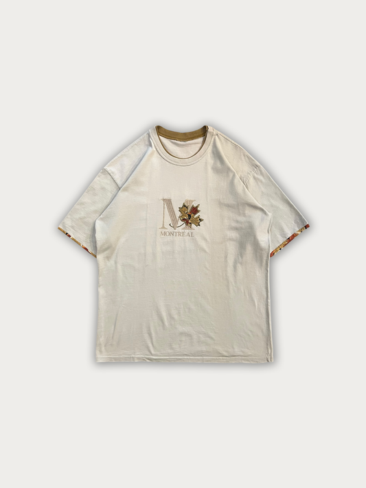 90s Thick Cotton Embroidered Tee