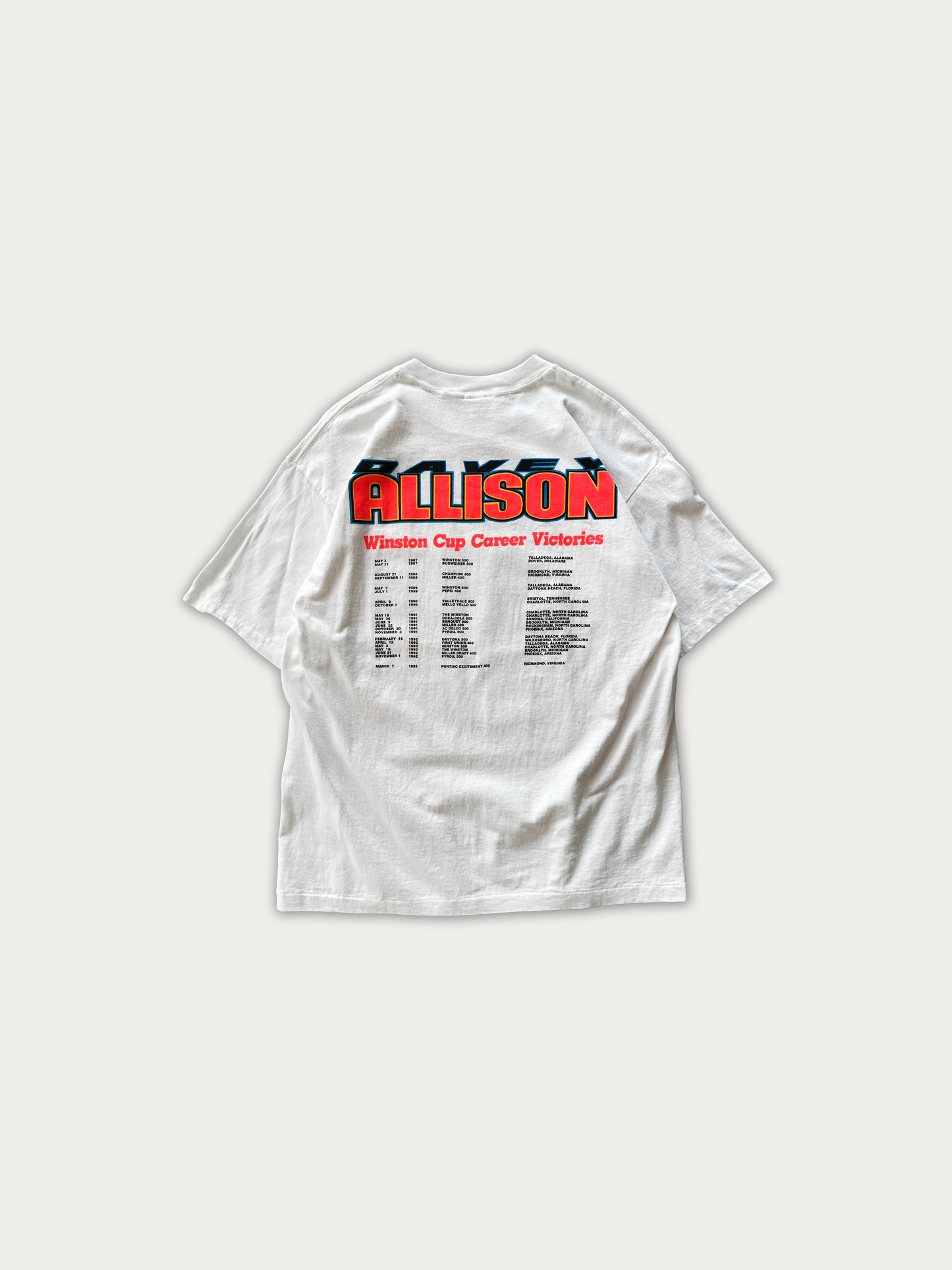 Vintage 1993 Davey Allison - Nascar Tribute Tee