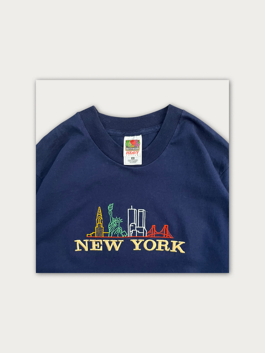 90s Embroidered New York Tee