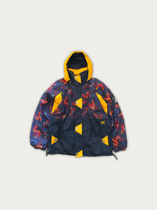 Vintage Helly Hansen Equipe Helly Tech Abstract Pattern Sailing Windbreaker