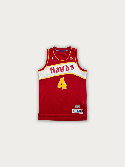 Atlanta Hawks Replica Basketball Jersey #4 Spud Webb