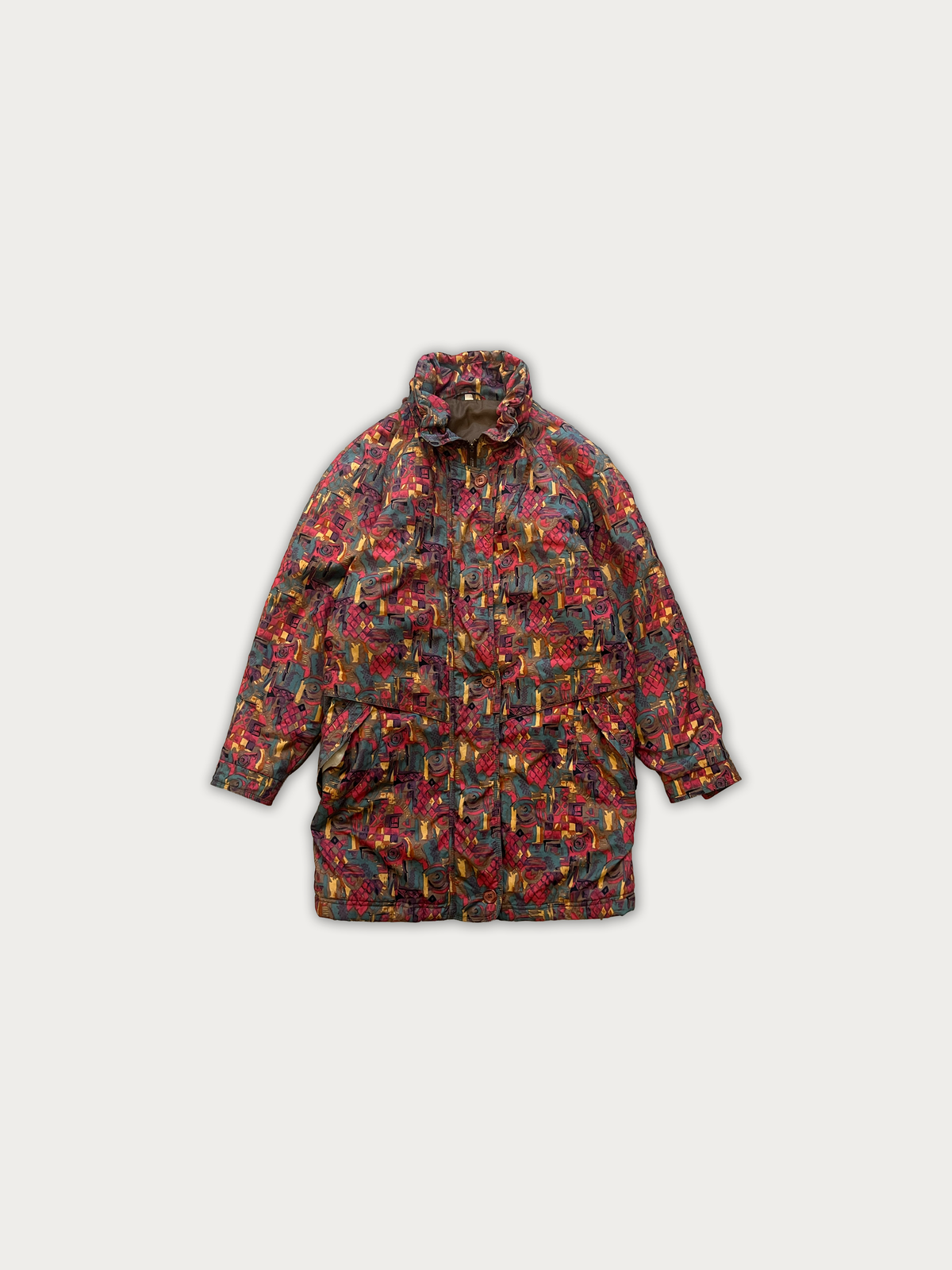 Vintage Abstract Winter Coat