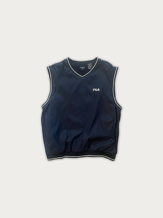 Y2K Fila Golf Vintage V-Neck Wind Shirt Vest