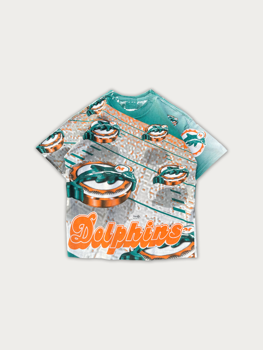 RARE 1995 Single Stitched Magic Johnson X Miami Dolphins Tee
