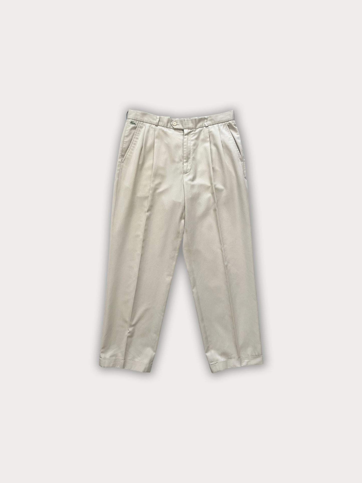 90s Lacoste Double Pleated Chinos