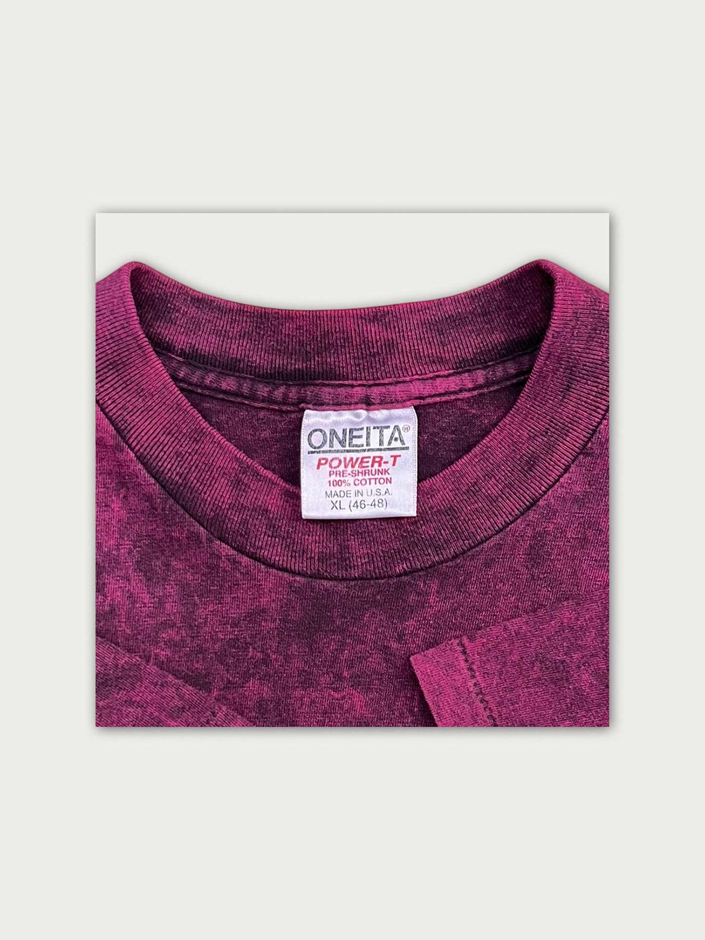 Late 80s Single Stitched - Made in USA - Oneita Tee
