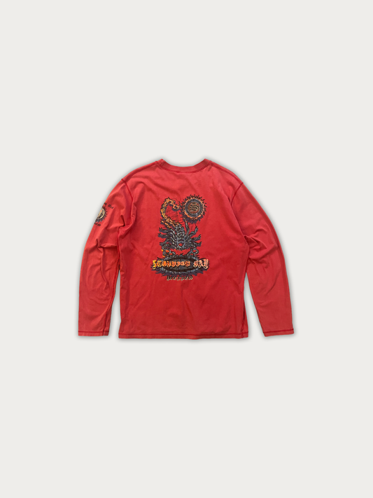 Y2K VIntage Scorpion Bay "Out There Was Fine" Long-Sleeve Shirt