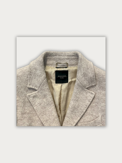 Max Mara Pure Virgin Wool Trench Coat