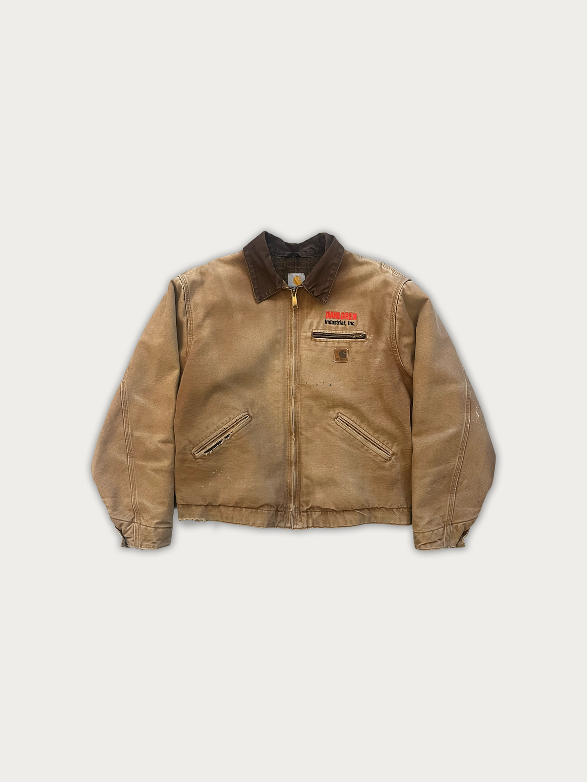 Vintage Carhartt J07 BRN Blanket-Lined Detroit Jacket