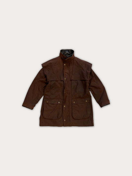 Mongo Heavyweight Caped Drover Waxed Jacket