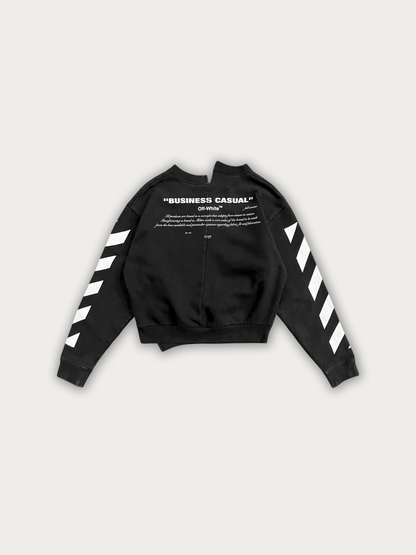 Off-White Diagonal Bernini Spliced Crewneck