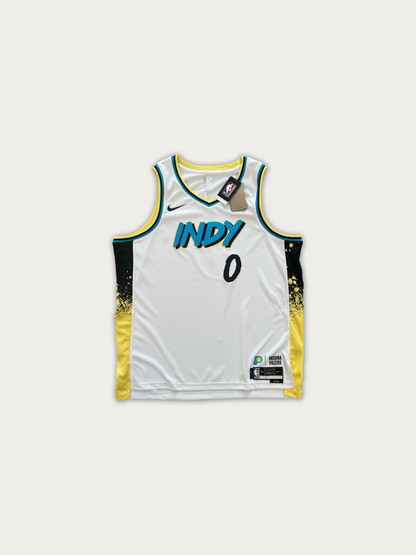 2024/25 Nike NBA Tyrese Haliburton Indiana Pacers City Edition Swingman Jersey