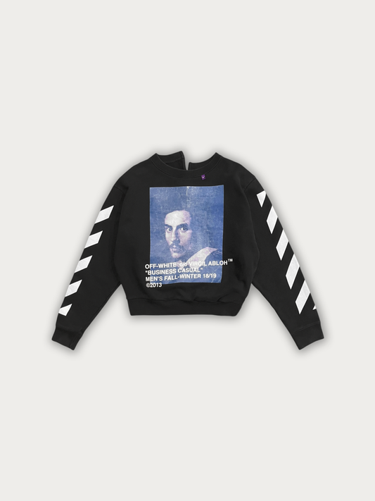 Off-White Diagonal Bernini Spliced Crewneck