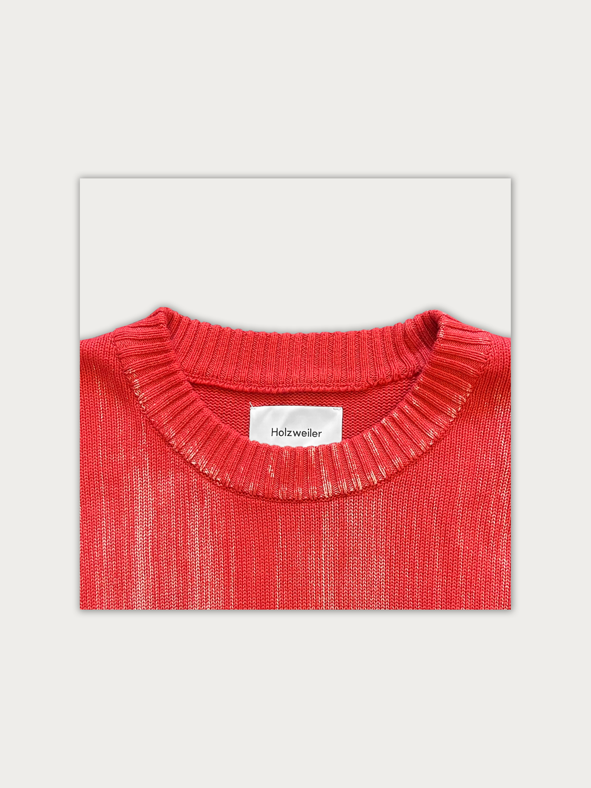 Holzweiler "Tie Dye" Red/Ketchup Knit Jumper