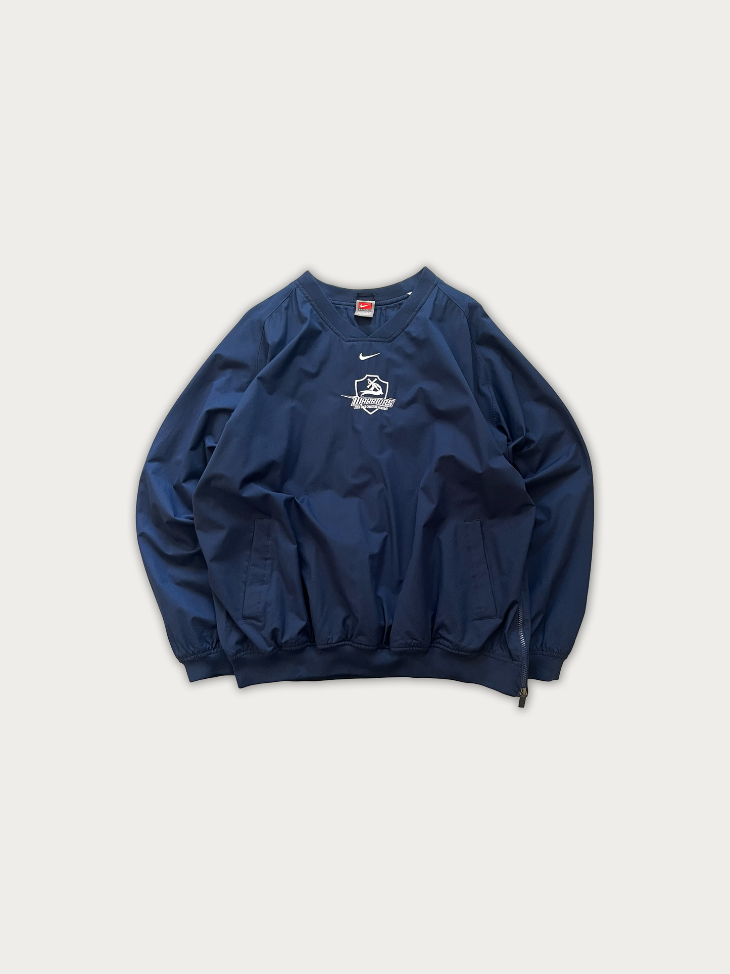 Vintage Early 2000s Nike Team  V-Neck Pullover Windbreaker