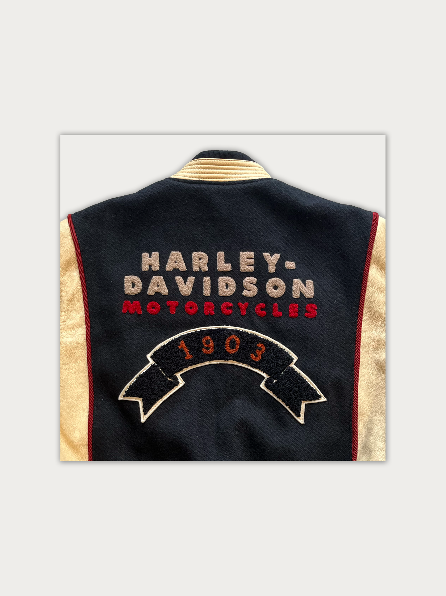 Vintage Harley Davidson 50th Anniversary Letterman Jacket