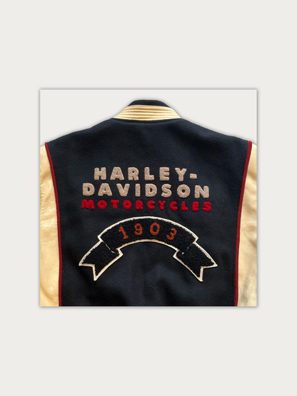 Vintage Harley Davidson 50th Anniversary Letterman Jacket