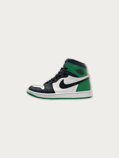 Air Jordan 1 High Black and Lucky Green