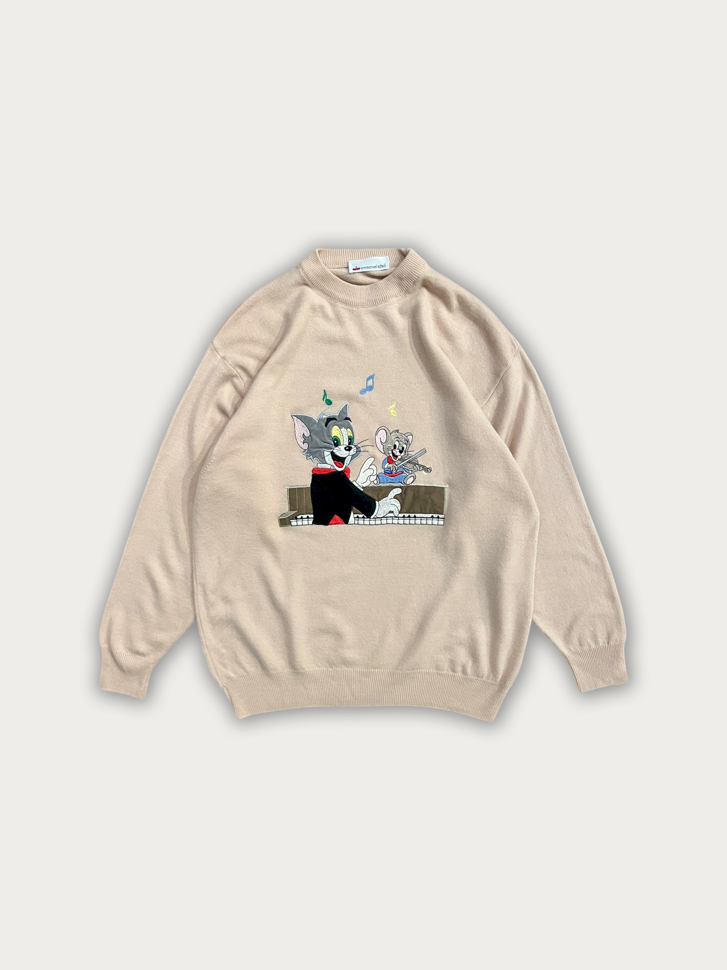 Emmanuel Schvili Tom & Jerry Merino Wool Sweater