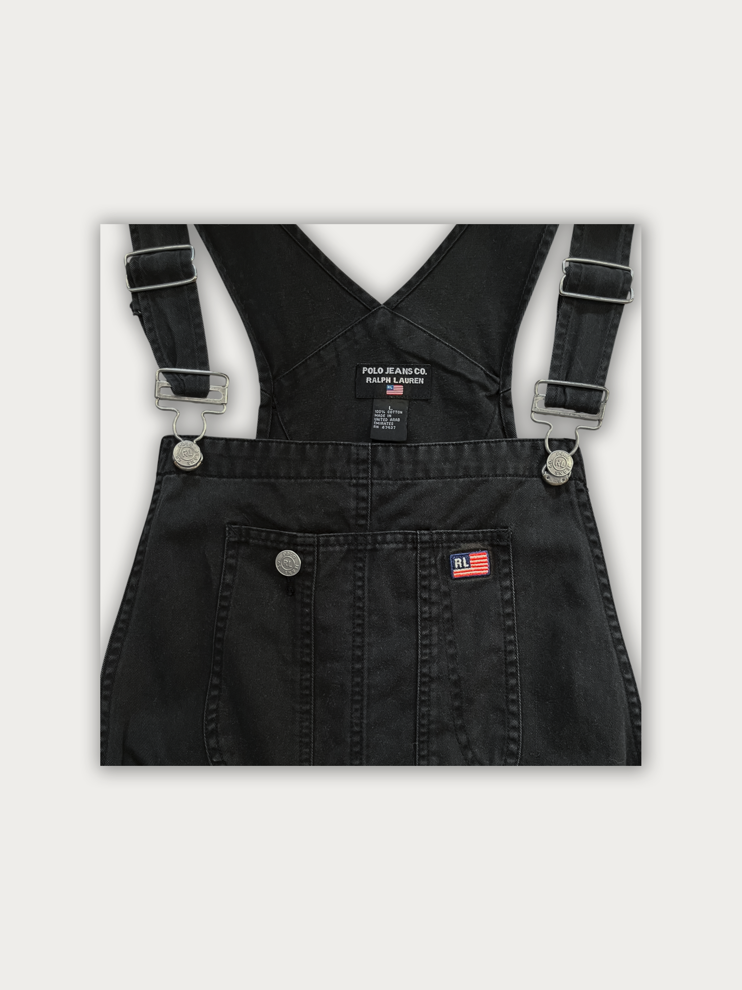 90s Ralph Lauren Short Denim Overall