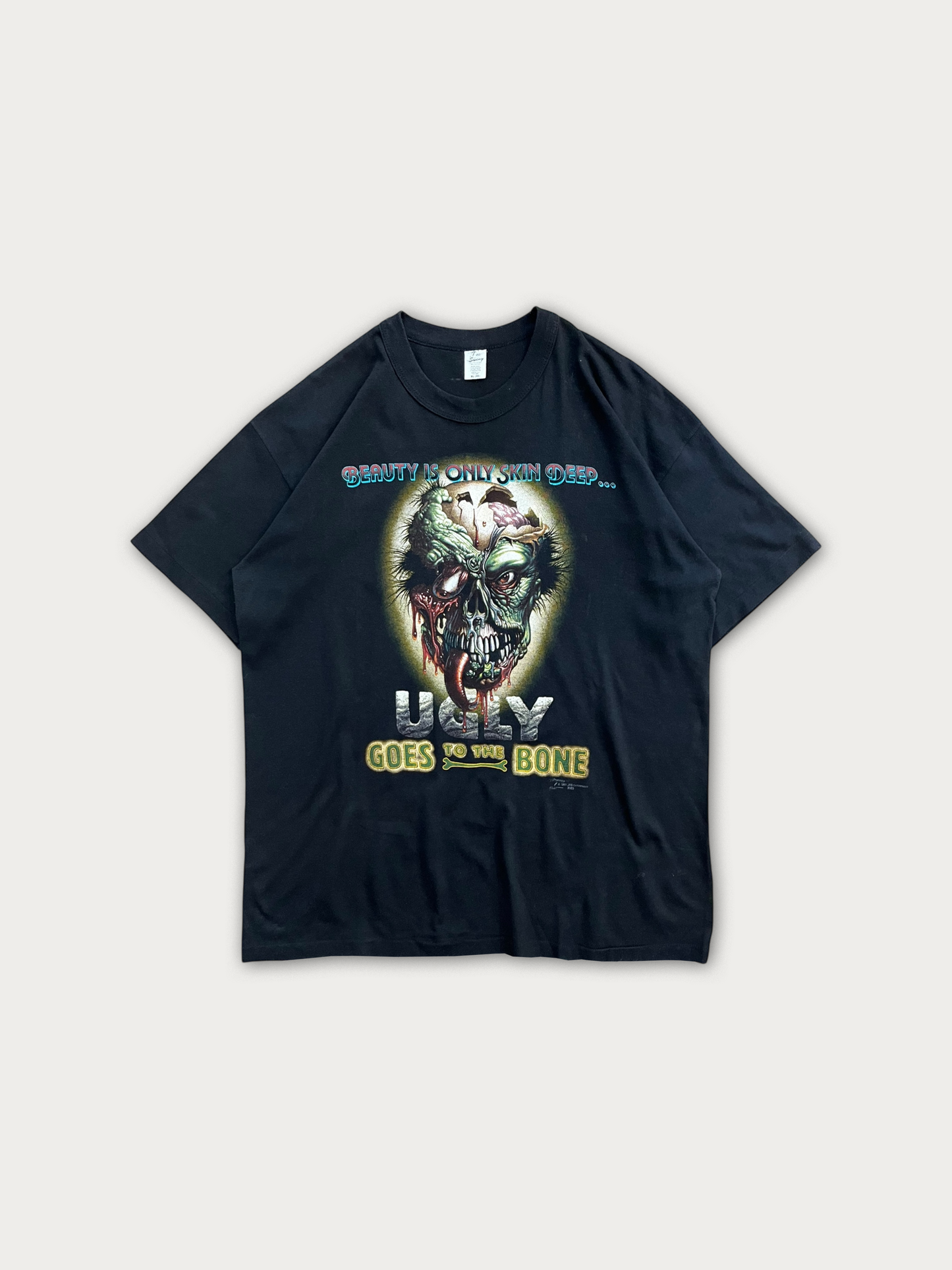 80s Beauty Skin Deep Ugly Bone - Single Stitched - Made in USA Tee