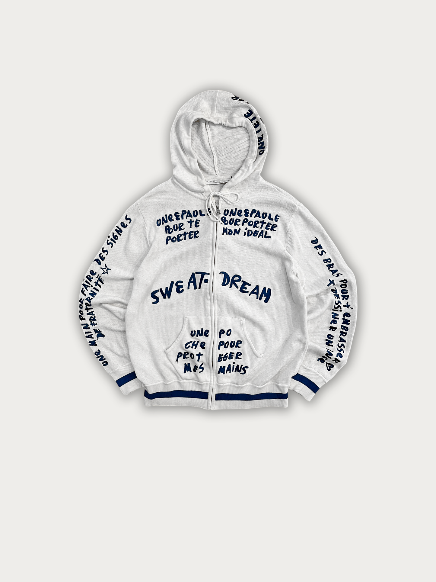 Castelbajac Knit Zipper Hoodie