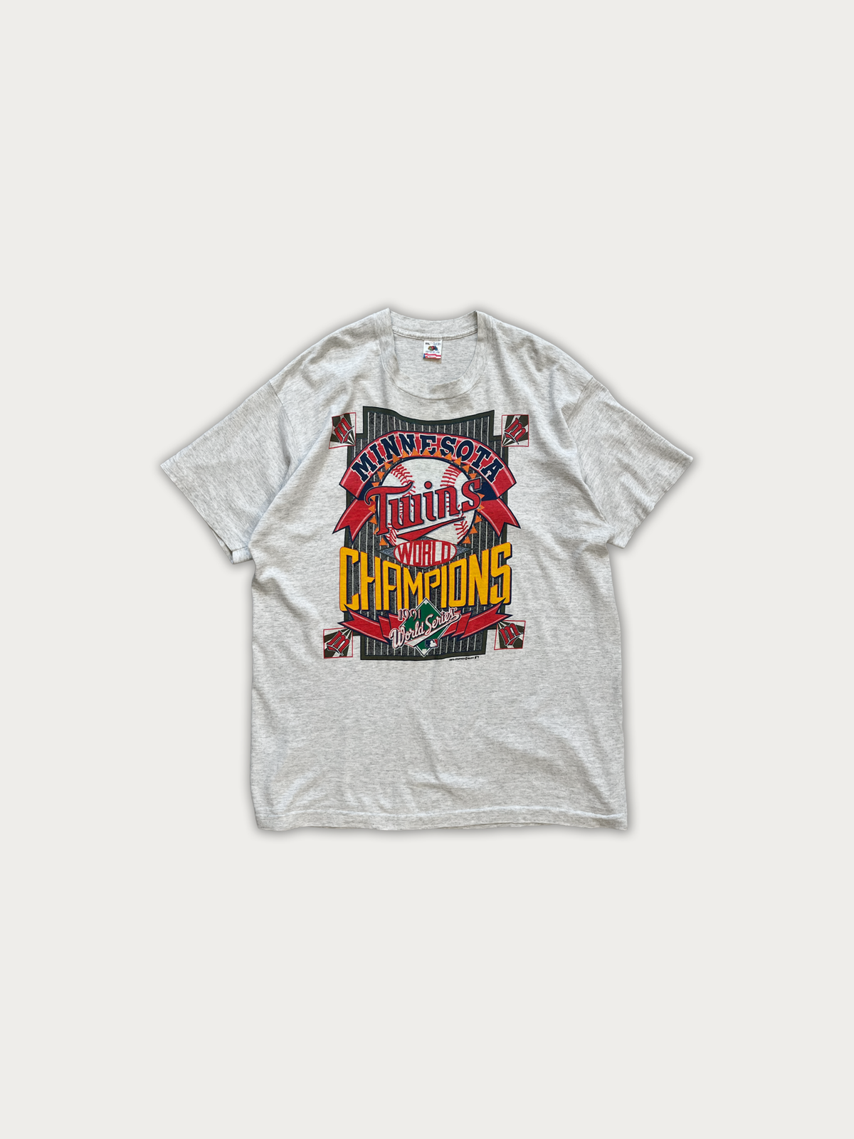 1991 Minnesota Twins World Series Champions Tee - Single Stitched