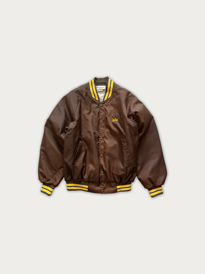 Vintage 80s Hartwell Satin Bomber Jacket (Faded)