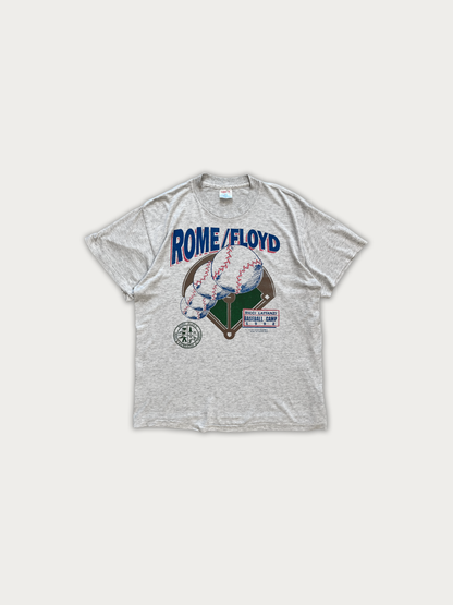 1992 Rome/Floyd Ricci Lattanzi Baseball Camp Hef Tee - Single Stitched
