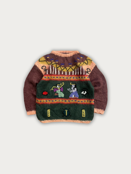Vintage Wool Hand Knit
