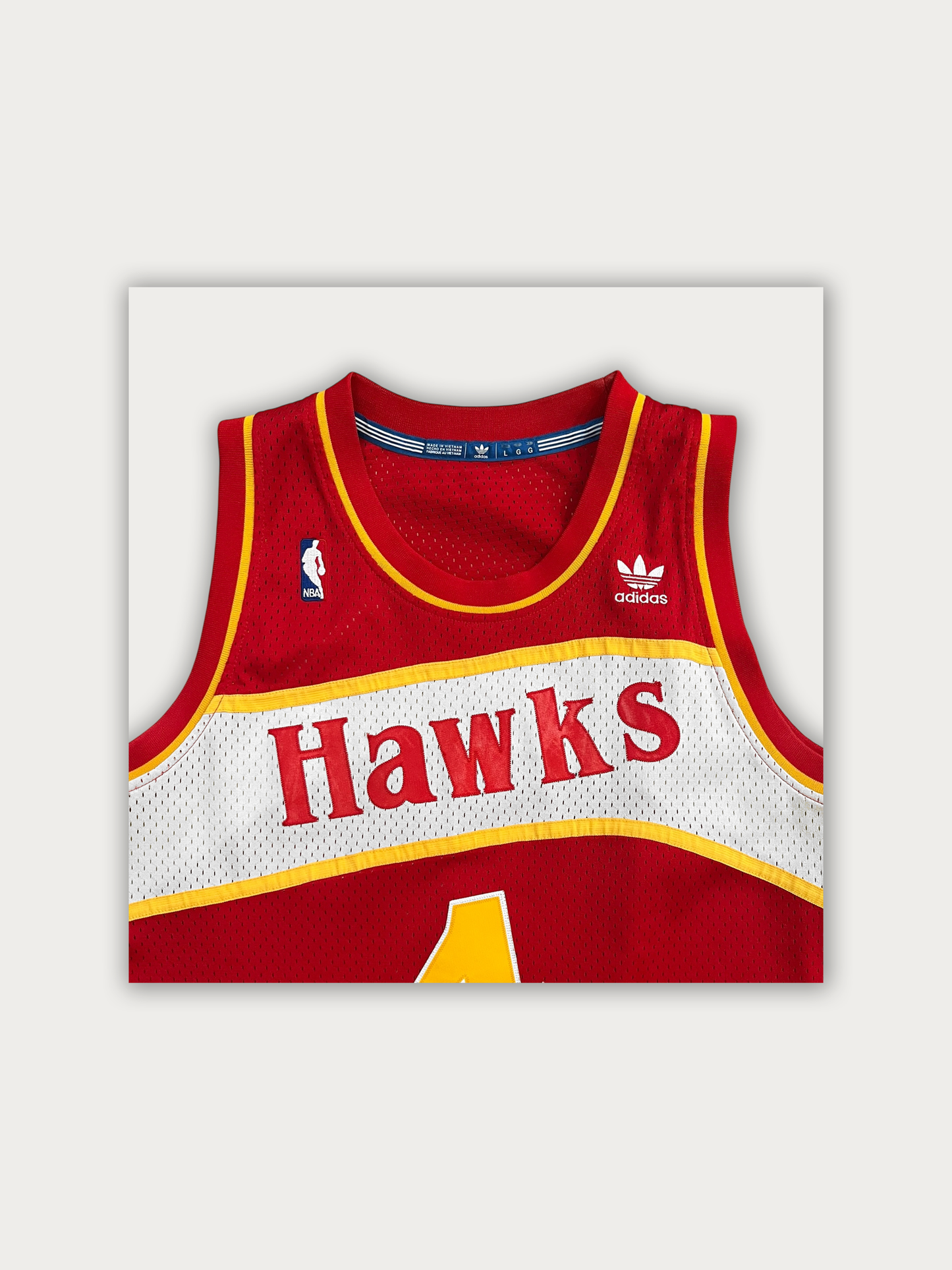Atlanta Hawks Replica Basketball Jersey #4 Spud Webb
