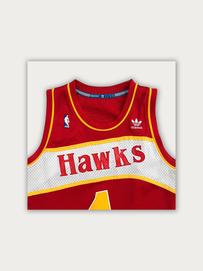 Atlanta Hawks Replica Basketball Jersey #4 Spud Webb